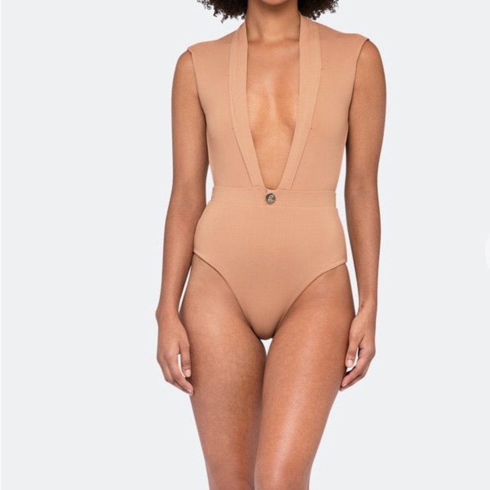 Revel Rey Tan Gene One Piece Swim Suit